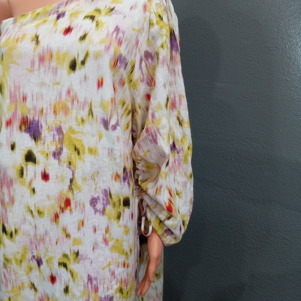 Future Collective Gabriella Karefa-Johnson Floral One Shoulder Midi Dress - Picture 7 of 12